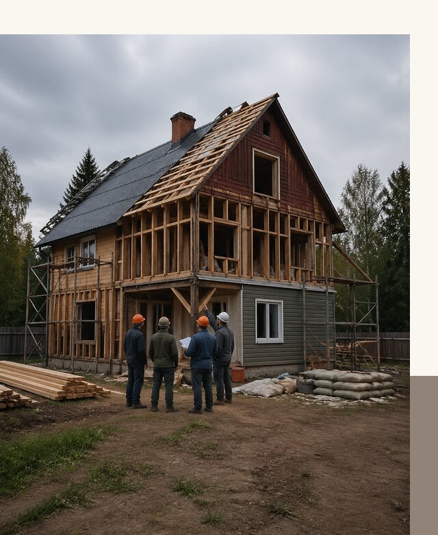Реконструкция дачного дома в Чернушке под ключ с проектом