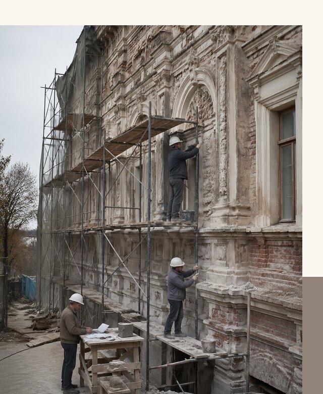 Реставрация объектов культурного наследия под ключ в Чернушке
