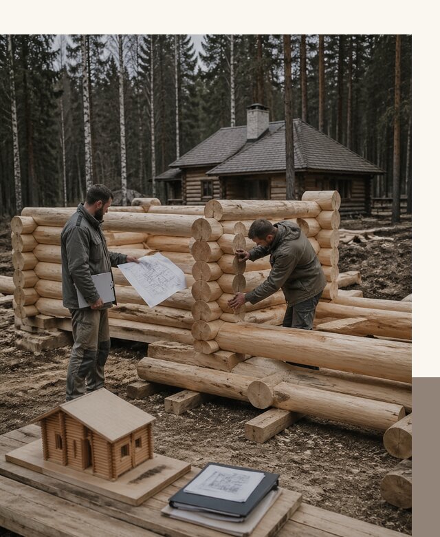 Проектирование и строительство домов из бревна в Чернушке